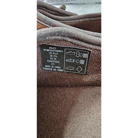 Lands'‎ End Women's 8.5 B Loafers Suede Weatherfield Toggle Slip On Shoes 406473 - Picture 3 of 4